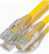 Кабель/переходник GreenConnect Патч-корд 0.3m LSZH UTP кат.5e, желтый, коннектор ABS, 24 AWG, ethernet high speed 1 Гбит/с, RJ45, T568B, GCR-53260