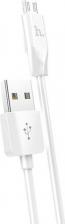 Кабель/переходник Hoco Аксессуар X1 Rapid USB - MicroUSB 2m White 6957531042686