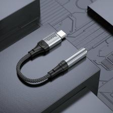 Кабель/переходник Hoco Цифровой аудио конвертер с USB-C (п) на Джек 3,5 мм (м), переходник с Type-C на AUX DC Jack 3.5