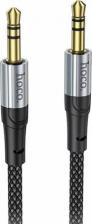 Кабель/переходник Hoco Кабель AUX, Jack 3,5mm(m) - Jack 3,5mm(m) UPA26, Fresh, 1.0м, цвет: чёрный