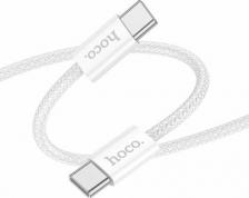 Кабель/переходник Hoco Кабель Type-C на Type-C, X104, 1м, 60W, белый