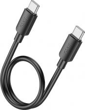 Кабель/переходник Hoco Кабель Type-C на Type-C, X96, 0.25м, 60W, черный