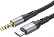 Кабель/переходник Hoco Кабель UPA22 Type-C на 3.5mm male AUX, 1 метр, для автомобильной стереосистемы, наушников, колонок, телефона 6931474769497