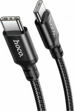 Кабель/переходник Hoco Кабель USB Type-C (m) - USB Type-C (m) 1м X14 - Черный
