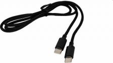 Кабель/переходник Hoco Кабель USB Type-C-USB Type-C, быстрая зарядка, 3А, 1 м, черный, Wind X89
