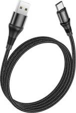 Кабель/переходник Hoco Кабель USB Type-C X50 1M 2.4A черный