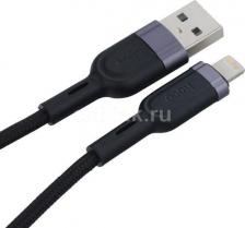 Кабель/переходник Hoco USB дата кабель Lightning, U117, 1.2м, черный