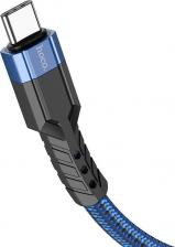 Кабель/переходник Hoco USB Кабель Type-C, U110, 1.2м, синий