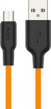 Кабель/переходник Hoco USB кабель X21 MicroUSB оранжевый, 1 м