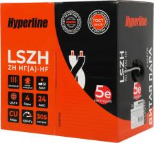 Кабель/переходник HyperLine Интернет-кабель (витая пара) U/UTP 4PR CAT5e 4х2х0,51 мм LSZH (305 м)