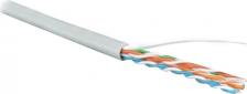 Кабель/переходник HyperLine Кабель витая пара U/UTP 5e кат. 4 пары UUTP4R-C5E-S24-IN-PVC-GY-305 24 AWG, 4х2х0,51 мм, однопроволочные жилы, PVC, нг(А)-LS, внутренний -20