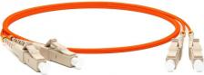 Кабель/переходник HyperLine Волоконно-оптический шнур FC-D2-50-LC/PR-LC/PR-H-2M-LSZH-OR 27864
