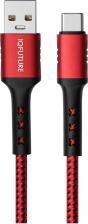 Кабель/переходник IQFuture Кабель USB-Type-C IQ-UC5A, 5A, 1.2 м, черный/красный