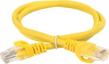 Кабель/переходник ITK Коммутационный шнур кат.6 UTP PVC 0,5м желтый, цена за 1 шт