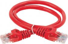 Кабель/переходник ITK Коммутационный шнур (патч-корд) кат.6 UTP PVC 1м красный, цена за 1 шт