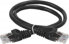 Кабель/переходник ITK Коммутационный шнур (патч-корд) кат.6 UTP PVC 3м черный, цена за 1 шт