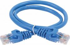 Кабель/переходник ITK Коммутационный шнур (патч-корд) кат.6 UTP PVC 3м синий, цена за 1 шт