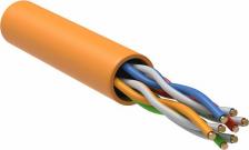 Кабель/переходник ITK Витая пара U/UTP кат.5E 4х2х24AWG solid LSZH нг(А)-HF оранжевый РФ/Т, цена за 1 упак