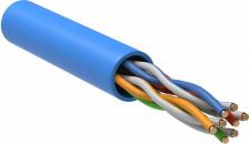 Кабель/переходник ITK Витая пара U/UTP кат.5E 4х2х24AWG solid PVC синий, цена за 1 упак