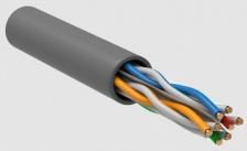 Кабель/переходник ITK Витая пара U/UTP кат.6 4х2х23AWG solid LSZH нг(А)-HF серый, цена за 1 упак