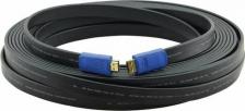 Кабель/переходник Kramer Кабель HDMI 22м C-HM/HM/FLAT/ETH-75 плоский черный 97-01014075