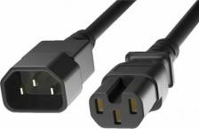 Кабель/переходник KS-is Кабель IEC C14 - IEC C15 Розетка-Вилка м (KS-857B-1.5) черный