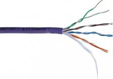 Кабель/переходник LanMaster Кабель медный Кабель информационный LAN-5EUTP-PT-LSZH-VI кат.5E UTP 4 пары 24AWG LSZH внутренний 305м фиолетовый