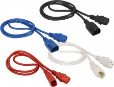 Кабель/переходник LanMaster Кабель питания LAN-PP13/14-2.0-BL C13-C14, 3х0.75, 220В, 10А, синий, 2 метра