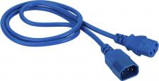 Кабель/переходник LanMaster Кабель питания LAN-PP13/14-2.0-BL C13-C14, 3х0.75, 220В, 10А, синий, 2 метра