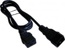 Кабель/переходник LanMaster Кабель питания LAN-PP19/20-2.0-BK C19-C20, 3х1.5, 220В, 16А, черный, 2 метра