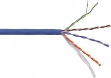 Кабель/переходник LanMaster Кабель витая пара U/UTP 5 кат. 4 пары LAN-5EUTP-HFLT-BL нг(А)-HFLTx, синий, 305м в кат