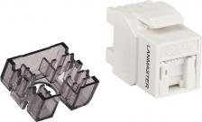 Кабель/переходник LanMaster Модуль (LAN-OK45U5E/180R-WH) информ. KeystoneRJ45 кат.5E бел