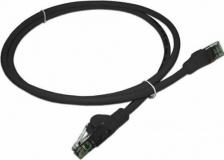 Кабель/переходник LanMaster Патч-корд LAN-PC45 RJ-45 (m) - RJ-45 (m) CAT5e U/UTP, 1 м, 1 шт., черный