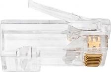Кабель/переходник NikoMax Коннектор RJ-45 8P8C категория 6, 100шт., со сквозным отверстием, круглый ввод