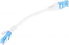 Кабель/переходник NikoMax Патч-корд UTP кат.6, 0.15м, RJ45-RJ45, белый, CU, LSZH