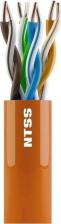 Кабель/переходник NTSS Кабель витая пара U/UTP 5e 4 пары одножильный 24AWG медь 305м внутренний нг(А)-HF оранжевый NTSS-IN-UTP4-5е-LSZH-OR