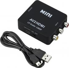 Кабель/переходник Palmexx Конвертер AV (RCA) - HDMI, чёрный