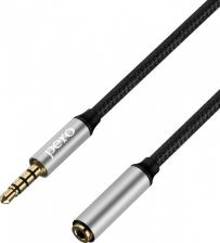Кабель/переходник Pero Аудио-удлинитель MC-03 JACK 3.5, 1м, Black