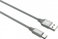 Кабель/переходник Pero Дата-кабель DC-02 Type-C, 2.4А, 1м, серый