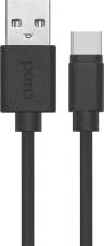 Кабель/переходник Pero Дата-кабель DC-03 Type-C, 3А, 0.2м, черный (Fast Charge)
