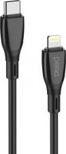 Кабель/переходник Pero Кабель DC-11, Lightning (m) - USB Type-C (m), 2м, 3A, черный [prdc-11tl2mb]