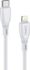 Кабель/переходник Pero Кабель DC-11, Lightning (m) - USB Type-C (m), 3м, 3A, белый [prdc-11tl3mw]