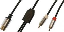 Кабель/переходник Premier Кабель соединительный аудио 5-353 1.5, DIN 5-pin (m) - 2хRCA (m), медный, 1.5м, GOLD, черный/серый