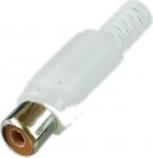 Кабель/переходник Pro Legend Разъем RCA гнездо пластик на кабель, белый, PL2155