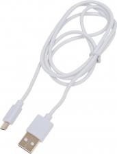 Кабель/переходник Qumo Кабель Cable mUSB 1м кругл white (R-UmU-1W) (20512)