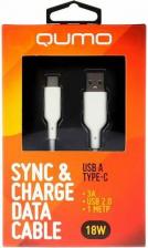 Кабель/переходник Qumo Кабель USB-A - USB Type-C вилка-вилка м (32958)