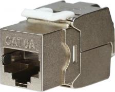 Кабель/переходник Rexant Модуль Keystone, Jack RJ-45, FTP экранированный, CAT 6A, тип 180 градусов, самозажимной PRO, цена за 1 шт