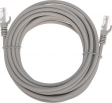 Кабель/переходник Rexant Патч-корд U/UTP, CAT 6, RJ45-RJ45, 26AWG, LSZH, серый, 5м, цена за 1 шт