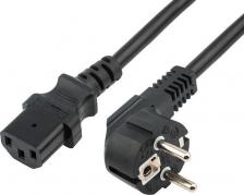 Кабель/переходник Rexant Шнур питания 04-2736 Schuko-C13 проводник.:3x1мм2 0.6м 220В черный