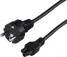 Кабель/переходник Rexant Шнур сетевой, евровилка–евроразъем С5, кабель 3x0,75мм?, 3м, для питания ноутбука, цена за 1 шт